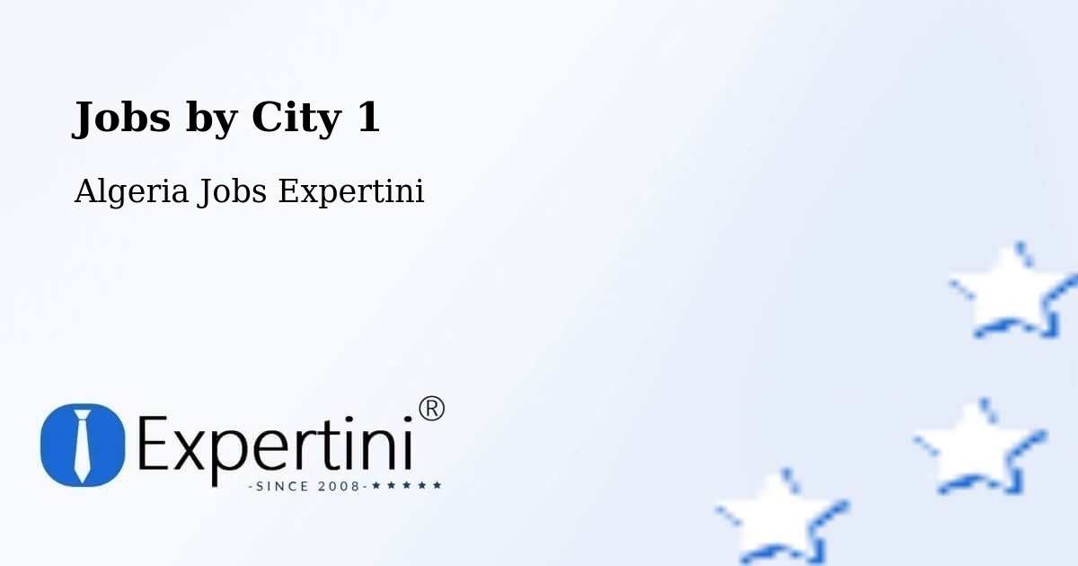 City Jobs in Algeria - Expertini